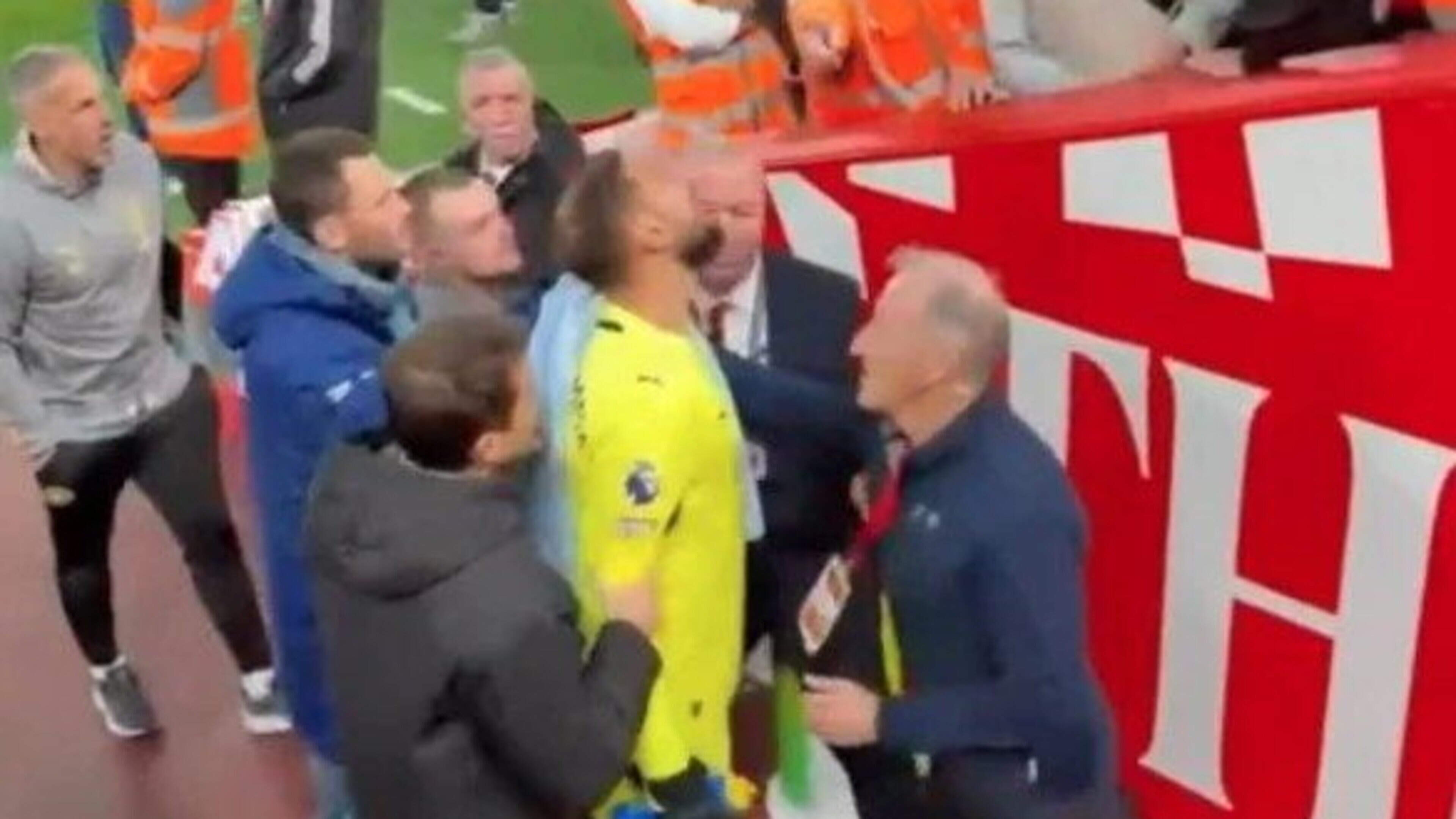 Man City keeper Gianluigi Donnarumma involved in angry tunnel clash with Liverpool fans at Anfield
